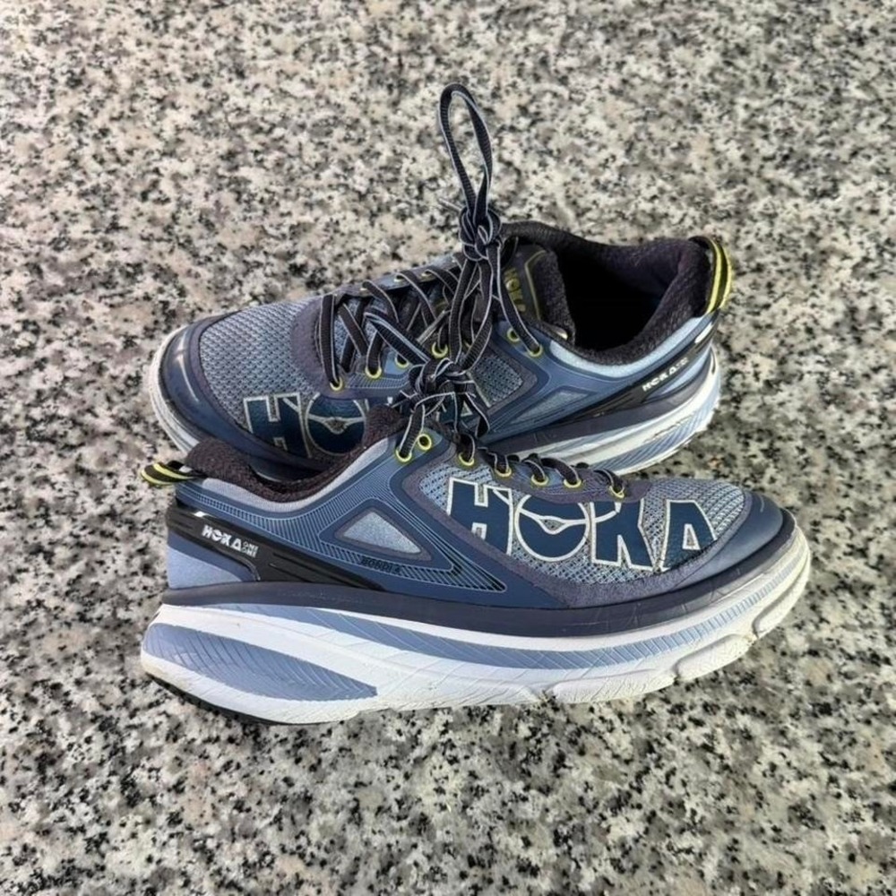 Hoka One One Bondi 4 Women's Blue Running Sneaker‎ Shoe W7.5